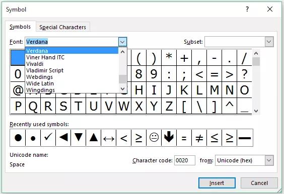 Hướng dẫn cách chèn dấu đầu dòng trong Excel
